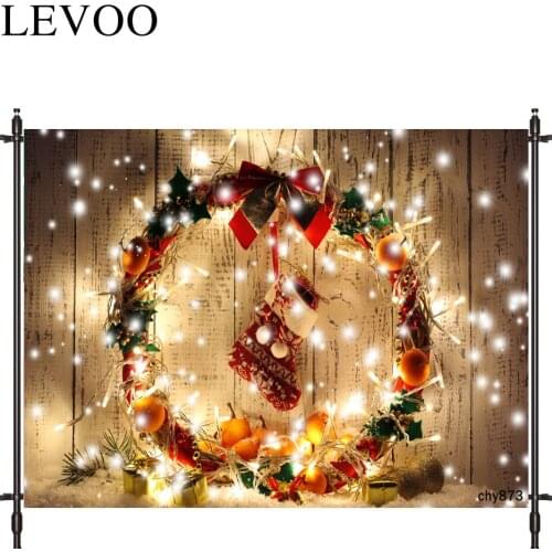LEVOO Photography Background Board Christmas Wreath Light Spot Sock Background Photobooth Photo Studio Shoot Prop
