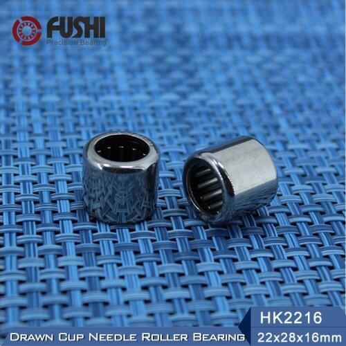 HK2216 Needle Bearings 22*28*16 mm ( 5 Pcs ) Drawn Cup Needle Roller Bearing TLA2216Z HK222816 57941/22