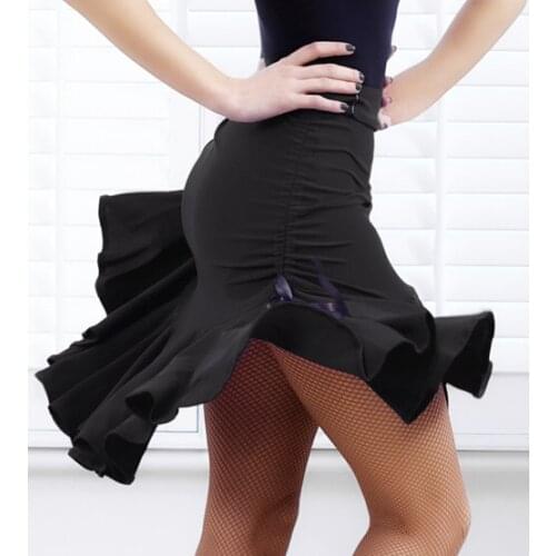 Square dance dance skirt black body skirt skirt pull rope safety pants Latin dance skirt