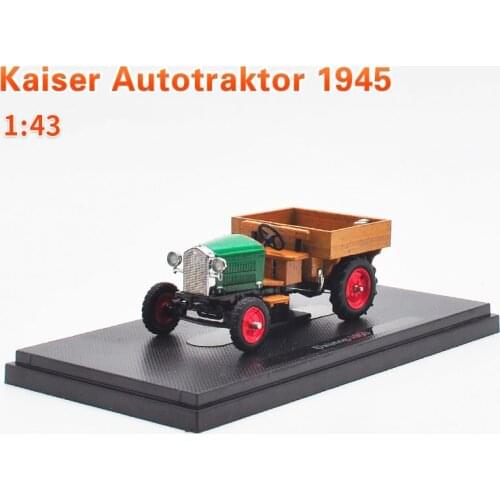Diecast Model Car 1/43 Kaiser Auto Traktor 1945 Classic Alloy Collection Display Birthday Boy Gift Adult Toy Static
