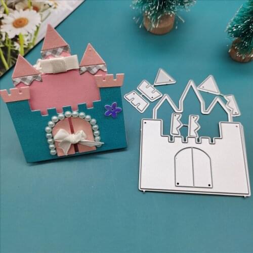 Princess castle die Metal Cutting Dies cut die decoration Scrapbooking Album Paper DIY Card Craft Embossing Die Cuts