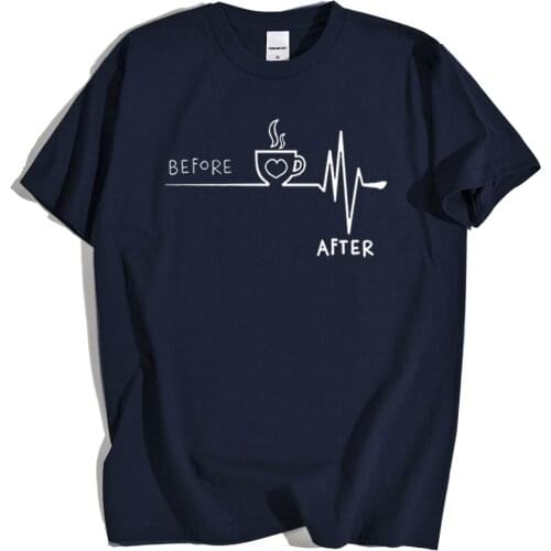 Coffee Is Life Harajuku Funny Printed T-Shirts Mens Sweat Hip Hop T-Shirts 2020 Summer Loose Tshirts Fashion Loose Male Tops