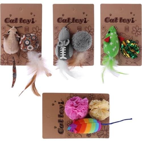Mice Animal Toys Catnip InteractiveToy Christmas Pet Products For Kittens