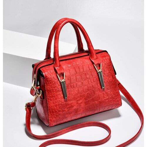 2021 New Lady Portable Box Bag Unique Design Crocodile Print Womens Handbag Wild Crossbody Shoulder Bag Small Women Square Bag