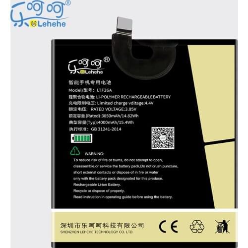 New Lehehe Battery LTF26A 3850mAh For LeTV LeEco Le Pro 3 AI X650 LTF26A Backup Battery High Quality free Tools Gifts
