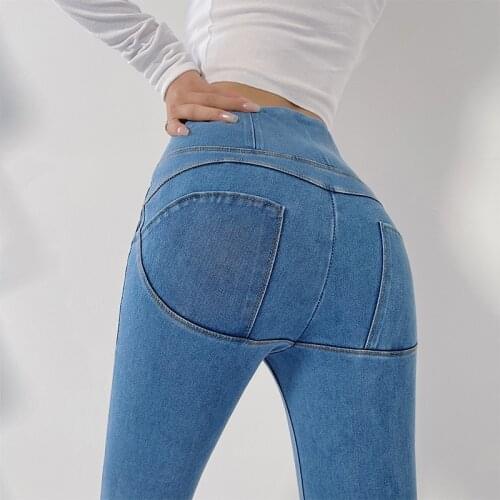Skinny Jeans Women High-Waist Denim Trousers Lady Zipper Slim Pencil Pants Female Elasticity Spring Autumn Thin Solid Streetwear