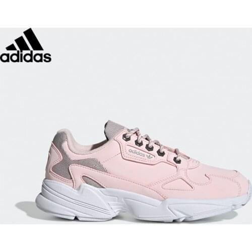 Original Adidas Falcon Women Pink Sport Shoes FV4660 Adidas Sneaker