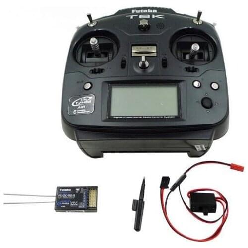 Original Futaba T6K T-FHSS Air 2.4Ghz 6CH S.Bus Transmitter 6J Upgraded With R3006SB Receiver for heli/ boat/ airplane