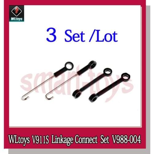 Original V988 Linkage Set Connect Rod V988.004 for Wltoys V988 V911S RC Helicopter Spare Parts