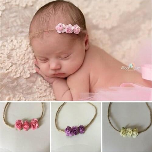 Little Baby Girl Photography Headbands Props Newborn Baby Girl Picture Photo Shoot Hair Band Accessories bebe Fotografie Props