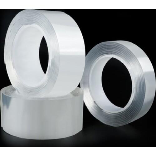 3m Strong Acrylic Tape Nano Tape Super Fix Transparent Reusable Waterproof Double Sided Adhesive Tapes 2mm Thick