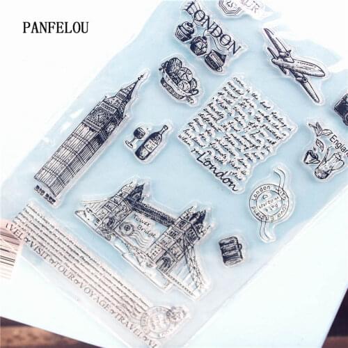 PANFELOU London bridge Clear Stamp DIY Silicone Seals Scrapbooking/Card Making/Photo Album Decoration Supplies sheets