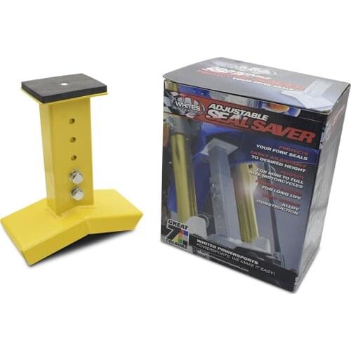 MTX DISC PP-2860-S Motorcycle Dirt Bike Brace Adjustable Fork Support Suspension Seal Saver Transportation Protection Yellow