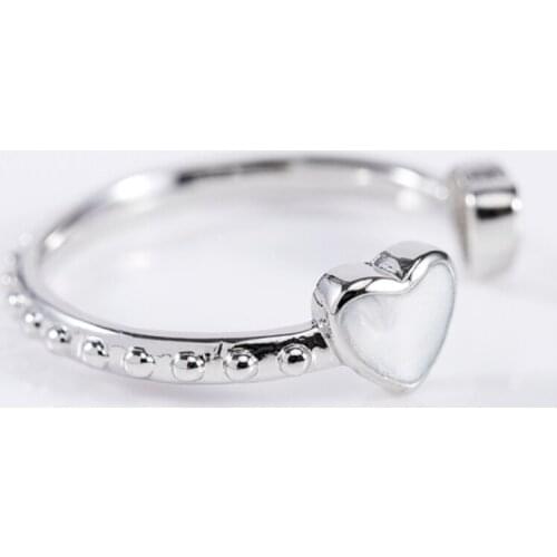 Adjustable Ring Women Cubic Zircon Double Hearts Open Rings For Woman Wedding Rings Engagement Jewelry