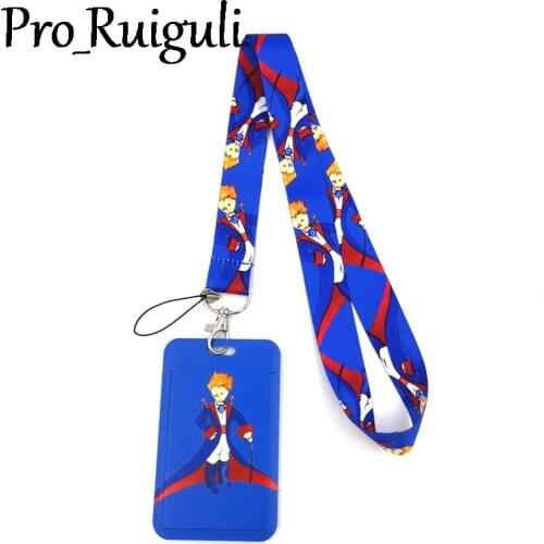 Little Prince Key lanyard Car KeyChain ID Card Pass Gym Mobile Phone Badge Kids Key Ring Holder Jewelry Decoration