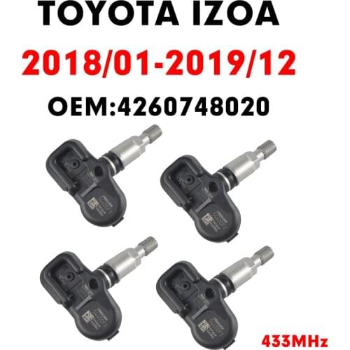Tire Pressure Sensor Monitoring System For TOYOTA IZOA (2018-2019) TPMS 433MHz PMV-C215 4260748020