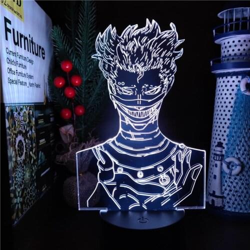 Black Clover Zora Ideale LED 3D Night Light Home Decoration Anime Figure Luminaria Lights Neon Sunset Lampe Xmas Gift Room Decor