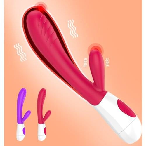 G Spot Vagina Rabbit Vibrator Vibrating Two Motor Dildo Wand Massager For Clitoris Anal Stimulation Adults Sex Toys For Women 5