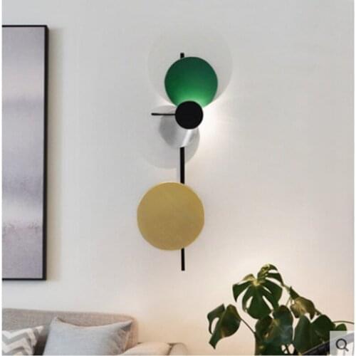 Vintage nordic decoration home lampes suspendues bedroom light rope bedside corridor aisle wall lights for home espelho