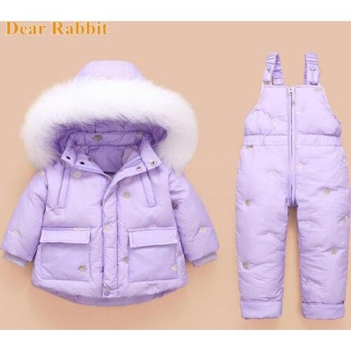 Winter Children Clothing Sets Kids Snowsuit Boy Warm Coat Jumpsuit baby girl clothes Down Jackets Parka Overalls infant overcoat