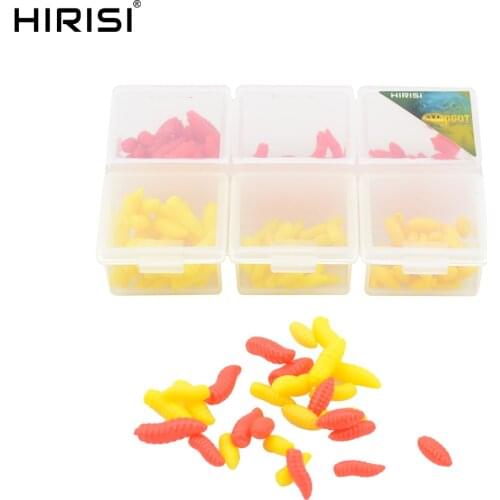 180 Piece Carp Fishing Maggot Pop Up Maxi Bloodworm Soft Lure Fishing Bait Tubs