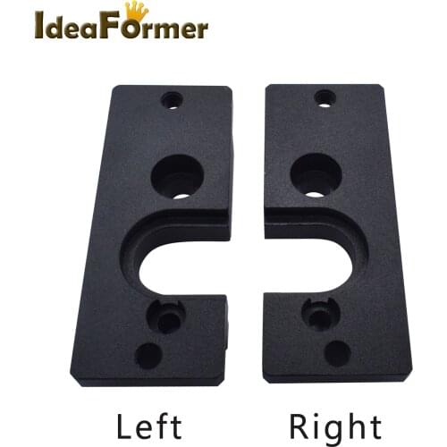 Bulldog Extruder V6 Hot End Metal Mount Aluminum Block Left or Right Black Mount Plate For Reprap Mendel Prusa 3D Printer Parts