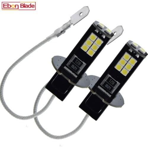 2Pcs PK22S H3 2835 14SMD Car LED Bulb White 48V 48 Volt Fog Headlight Lamp For Forklift Tractor Beacon Trolley Lifter 6000K