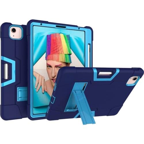 For IPad Air 4 Air4 4th 2020 10.9 A2324 A2072 Tablet Case PC TPU Silicone Cover Shockproof Protective Hybrid Stand Shell +Film