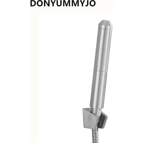 DONYUMMYJO 1set 304 Stainless Steel New Bathroom Shower Spray Gun Booster Nozzle Bidet Double Outlet Structure Shower