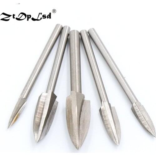 ZtDpLsd 1Pcs Engraving Bit Precise Tool Cutting Knife Carbide Carving Cutters Wood Chisel Woodworking Inserts Cutter Root Tool