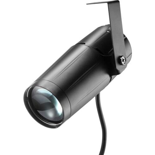 Cool 5W White LED Beam Pinspot Light High Brightness Lamp Spotlight Mirror Ball DJ Disco Effect Stage Lighting Home party lights