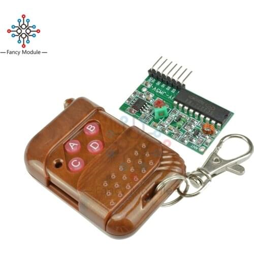IC2262/2272 4 Channel Wireless Remote Control Kits 4 Key Wireless Remote 433MHZ