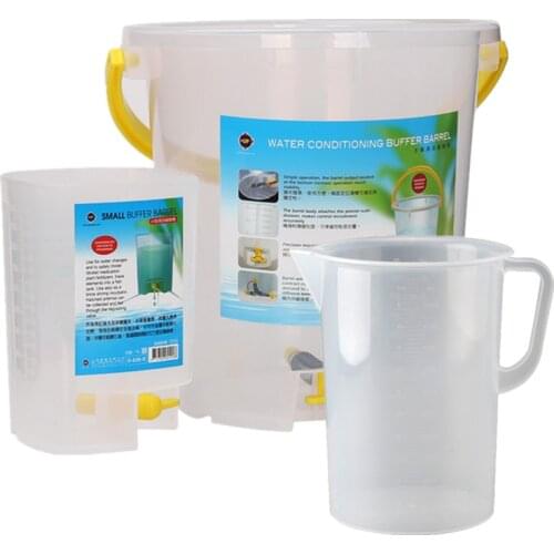 Fish tank water drip buffer bucket bucket water bucket 1L 6L drop filter buffer .Fish tank water refill bucket Filter bucket
