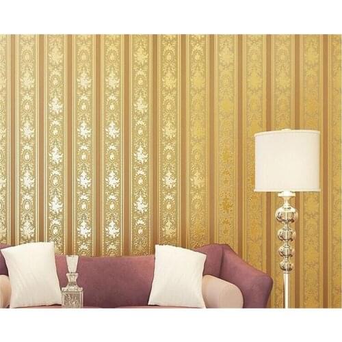 Beibehang Pure Foil Wallpaper 3D Pattern Volume Living Room TV Modern Decorative Wallpaper Roll papel de parede 3 D wallpaper