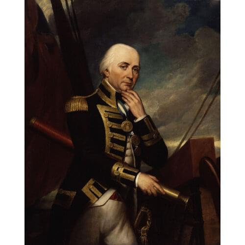 Wholesale painting # British Vice Admiral Cuthbert Collingwood 1st Baron Collingwood print oil painting -Free shipping cost