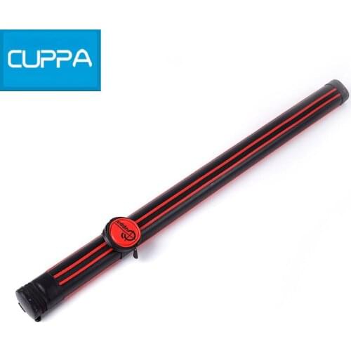 The Portable Billiard Snooker Cues Cases 2 Holes Black With Red PU Billiard Accessories China