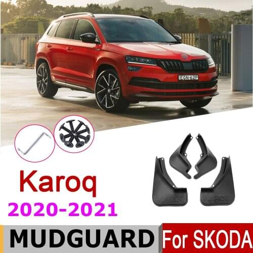 Mudguard For Skoda Kaorq 2020-2021 Front Rear Fender Mud Flaps Guard Splash Flap Mudguards Car Accessories 2021 2020