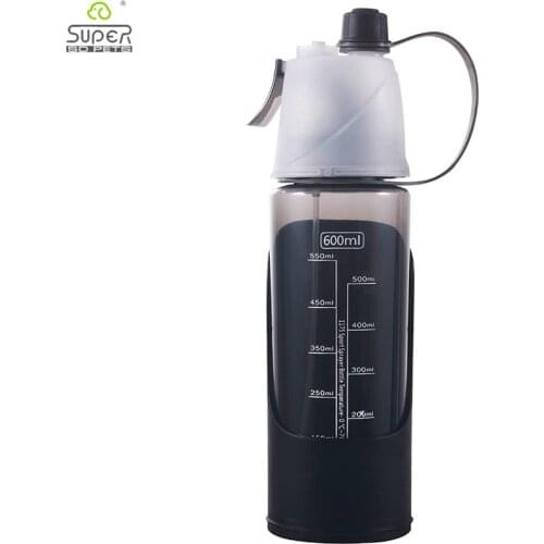 Dog Sports Water Bottle 3 in 1 Large Capacity 600ml Pet Bowl Water Dispenser Cooling Mist Drink BPA-Free for Travel Outdoor