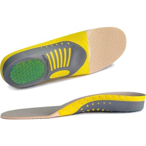 Sports Orthopedic Insole Flat Foot Arch Support EVA Insole Shock Absorption Sweat-absorbing Basketball Running Shoe Pad Inserts