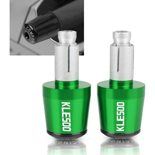 7/8" 22MM Motorcycle Hand Bar Ends Slider Handle Bar End Grips Cap For kawasaki KLE 500 KLE500 1991-2007 1992 1993 1994 1995 96