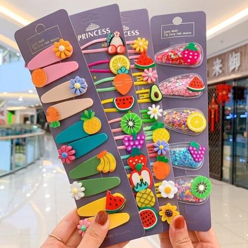 Korean Childrens Creative Trend Hairpin Girl Hair Accessories Bangs Side Hair Baby Clip Girls Princess Baby Hairpin BB Clip