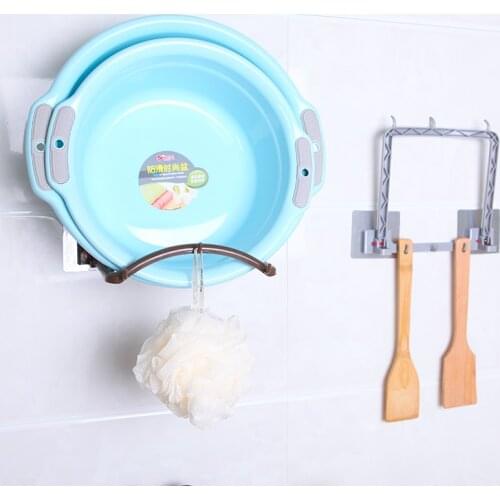 050 Multipurpose Wall springback pan cover shelf basin receptacle storage rack 25*23cm