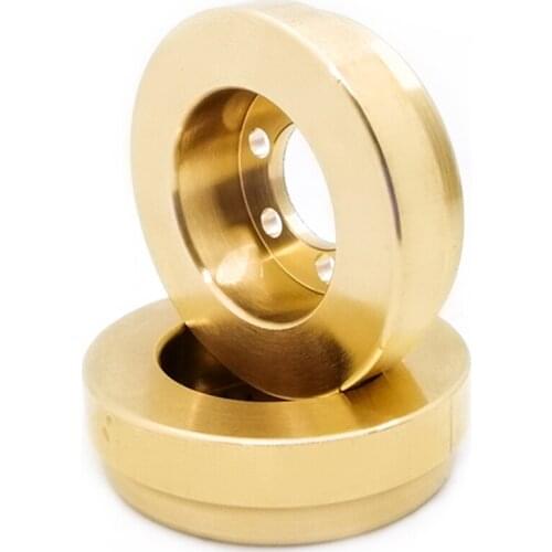2pc Brass 64g Internal Counterweight for 1.9 2.2 inch Wheel Rims Axial SCX10 90046 D90 TF2 TRX4 S238