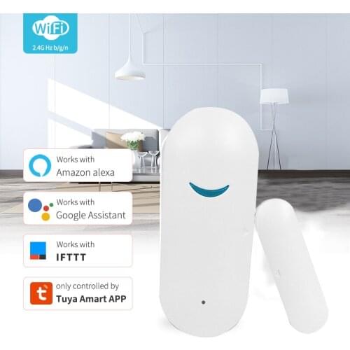 5pcs Tuya Smart / WiFi Door Sensor Door Open / Closed Detectors Compatible With Alexa Google Home IFTTT Tuya/Smart Life APP