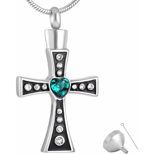 8318 Cremation Women Necklace Memorial Pendants Stainless Steel Keepsake Urn Necklace