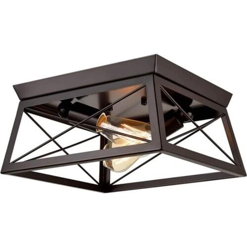 American retro industrial ceiling lamp farmhouse corridor dining room lamp kitchen bedroom balcony ceiling light