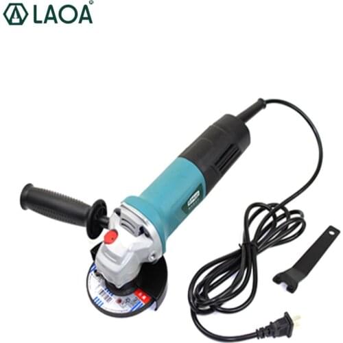 LAOA 1010W Electric Angle Grinder Industrial Grade Steering-wheel Cutting Grinding Polish Sander Grinding Machine for Metal Wood