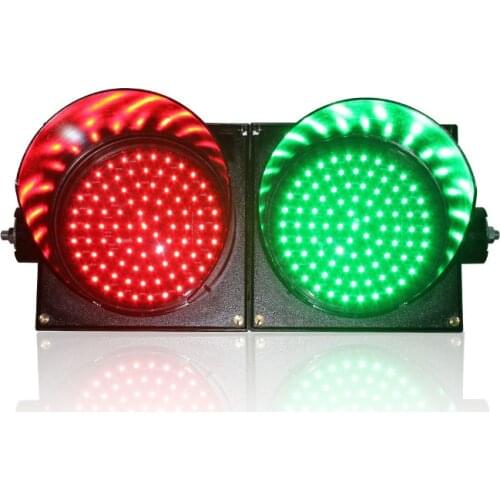 AC85-265V New design PC housing horizontal installation 200mm red green full ball LED traffic signa light
