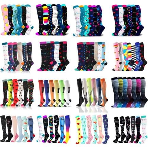 Dropship Compression Stockings Multi Pairs Varicose Veins Nurses Socks For Men & Women Atheletics Football Soccer Stockings