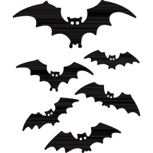 6pcs Happy Halloween Bat Metal Cutting Dies Stencils For DIY Scrapbooking Photo Album Season Embossing DIY Paper Cards 2021 New